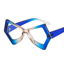 Load image into Gallery viewer, Vintage Polygon Butterfly Cat Eye Eyeglass Frames For Women Blue Light Blocking Computer Glasses