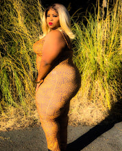 Load image into Gallery viewer, Plus Size Cheetah Print Catsuit Jumpsuit